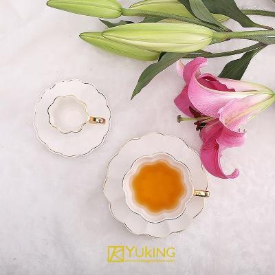 China Viable Home Decor Bone China Dinner Set Dinner Set Gold Imprinted Marble Dinnerware For Home for sale