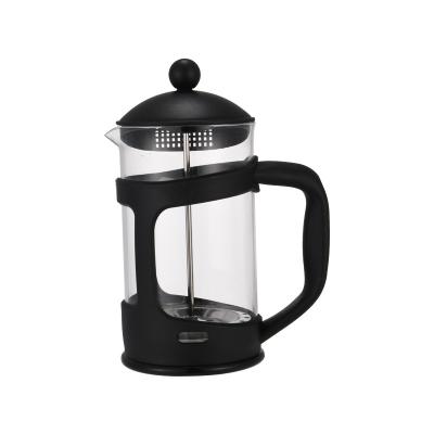 China BPA Stocked Hot Selling Portable Coffee Maker Free Plastic Glass French Press for sale