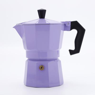 China WITH LID New Aluminum Moka Pot Low Price Big Size Machine Coffee Maker With Lid for sale