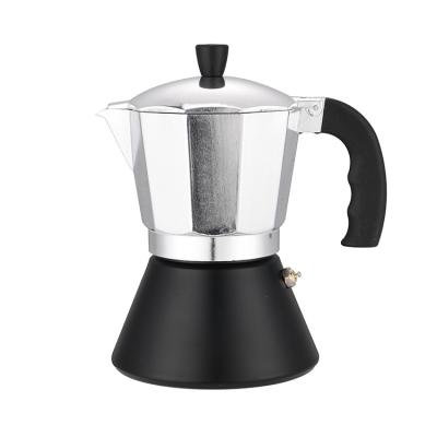 China WITH LID Easy To Clean Aluminum Electric Modern Coffee Pot Portable Mocha Stove Maker for sale