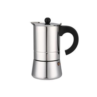 China WITH Various Color Handle LID Various Color Custom Moka Pot Cheaper Travel Car Coffee Maker For Camping for sale