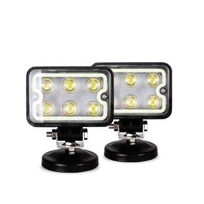 China Automobile/Motorcycle/Forklift ATV SUV Rectangle Spot Flood Truck Car 12v Off-Road Vehicle/Truck/Forkl New Design 18w Led Work Light for sale