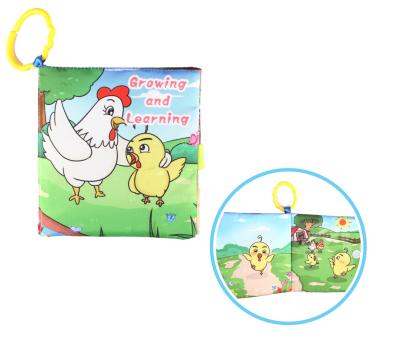 China Baby Raising and Learning Educational Chicken Cloth Book Toys Intelligence Baby 0+ Month Soft Toy 17*22*2 cm for sale