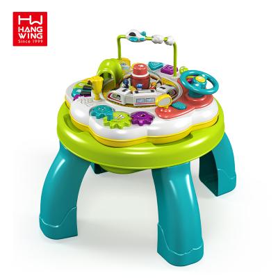 China Educational Multifunction Carry-On Funny Children's Deluxe Baby Learning Play Game Table Baby Desk with Music Sound for sale