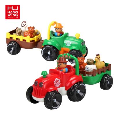 China Diecast Play 2021 B&O Electric Children 18CM Solid Color Sliding Farmer Set With Sound Diecast Toy Vehicles for sale