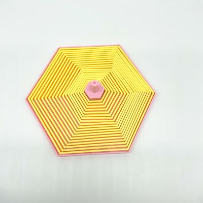 China Amazon Best Selling Wholesale Decompression Fun Spinner Toy Hexagon Magnet Funny Fidget Sensory Toys 18.8*3.3*18.8CM for sale