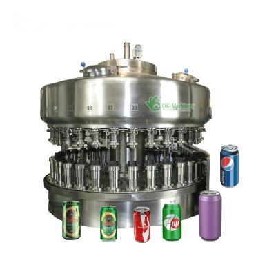 China Food Can Filling Machine Manufacturers In India / Red Bull Energy Drink Can Filling Machine for sale