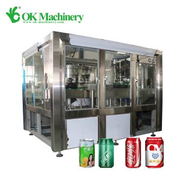 China High Precision Filling 2020 Energy Level Beverage Carbonated Can Filling Sealing Machine Can Filling Seaming Machine for sale