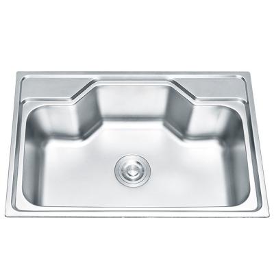 China Best price good quality sus304 large faucet stainless steel single kitchen sink apartment kitchen sink single sink home sink for sale