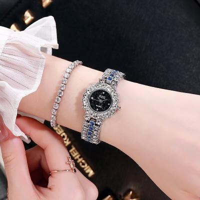 China NEW 2022 day/date women fashion gold Diamond Watch Reloj De Diamante de Diamond Luxury Gold Crystal Bracelet watches 2021 ladies quartz Gua for sale