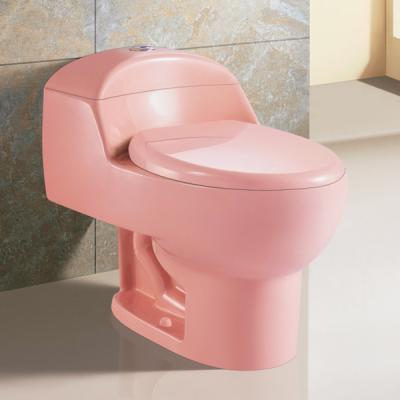 China Double-flush color toilet one-piece bathroom siphonic America toilet for sale