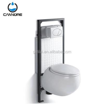 China Ceramic Cistern Toilet Bowl Round Shape Bathroom Hidden Wall Hung Toilet for sale