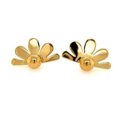 China Fashionable Summer Hypoallergenic Jewelry Wholesale Daisy Flower Daisy Earrings Gold Waterproof Jewelry for sale