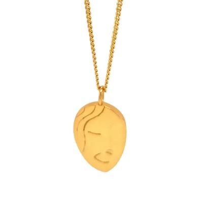 China China Factory Supply Good Quality 14k Gold Vermeil Necklace Women Trendy Fashion Jewelry for sale