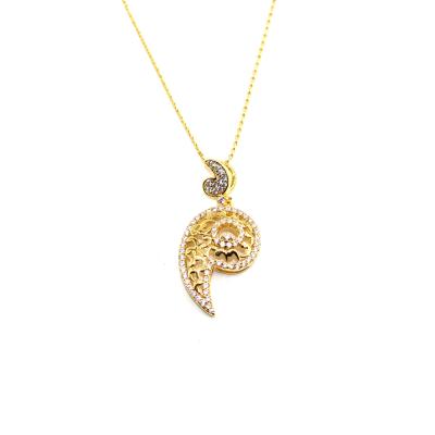 China Career Office / Sea Snail Necklace 925 Sterling Silver Vermeil 18k Gold Jewelry for sale