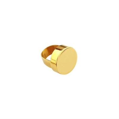 China Who respects the environment; New Large Thick Gold Ring Nickel Free Rings For Women Fashion Jewelry 2021 for sale