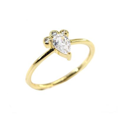 China Wholesale Trendy Original Micro Simplicity Trendy Solid Gold Rings 14k Real Rings for sale