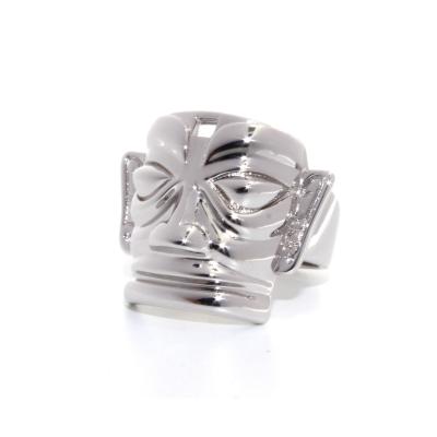 China Vintage Silver Chunky Rings Antique Sanxingdui Portrait Rings Halloween Rings for sale