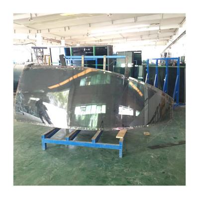 China Yard Tempered Safety Double Bullet Proof Glass Curved Glass 44 Mm for sale