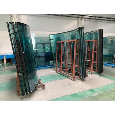 China Bent Low E Glass Argon Gas Double Glazing Tempered Glass Double Emissivity Curved Modern Cladding Price Insulating Low E for sale