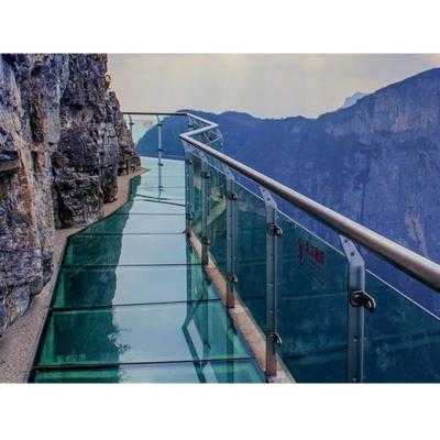 China Modern high quality safety tempered sgp laminated glass for bridge flooring for sale