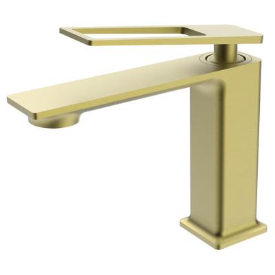 China Other DIEN High-quality Household Bathroom Must-have Modern Brushed Gold Basin Faucet easy cleaning mixer tapware faucet for sale