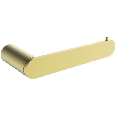 China BRIEF DIEN Single Brass Bathroom Accessories Towel Bar Brushed Gold Bath Towel Rack for sale