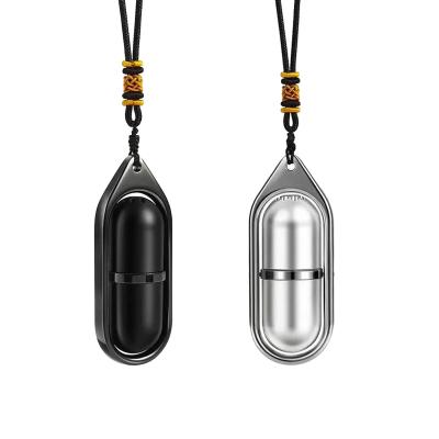 China New Fashion Bullet Rotatable Aromatherapy Perfume Essential Oil Diffuser Car Rear View Mirror Hanging Pendant for sale