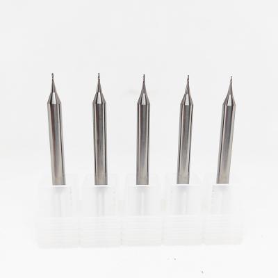 China 1fl Carbide Micro End Mill Cutters For Aluminum Jewelry Uncoated 30degree for sale