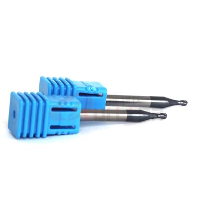 China 2mm Ball Nose End Mill Cnc Ball Nose Milling Cutter 2 Flute HRC50 for sale