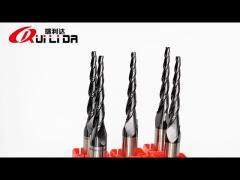 Conical End Mill Carbide 3 Flutes Tapered CNC Milling cutter for Stainless Steel