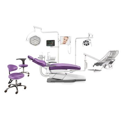 China Dental Regional Top Mounted Foshan China Dental Chair Set For Sale Silla Dental Cost With Dental Assistant Chair for sale