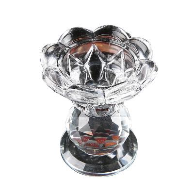 China European-style exquisite small crystal handicraft candle holders from stock for sale