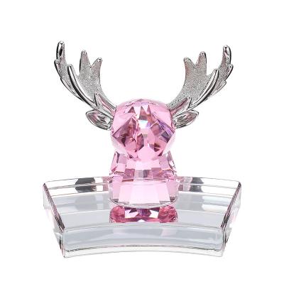 China High-end christmas present decorations in the car gift ornaments crystal deer for sale