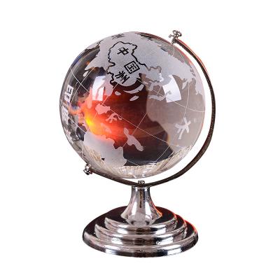 中国 Home decoration gifts wholesale round crystal ball ornaments crafts globe 販売のため