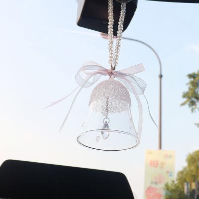 Chine New Design OEM Car Pendant Bells Festive Jewelry Ornaments Christmas Glass Crystal Bell Love Water Drop Model, Star Model CN;ZHE à vendre