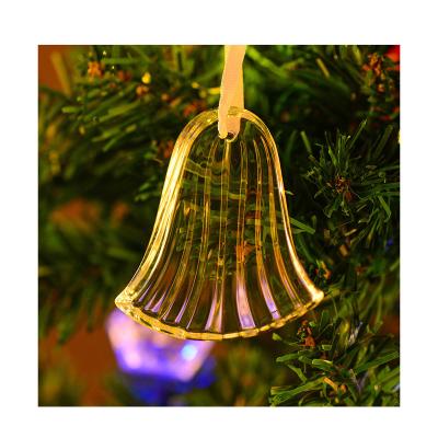 Chine New Product Wholesale Cheap Small Crystal Crafts Christmas Tree Decorations Pendants Hanging,folk Art Photo Color 60*60MM Europe à vendre