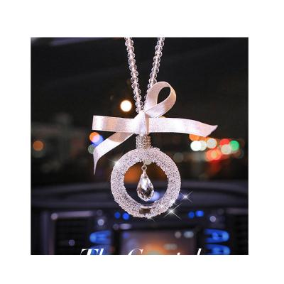 China Car Pendant Crystal Snowflakes Accessories Interior Water Drop Car Decoration for sale