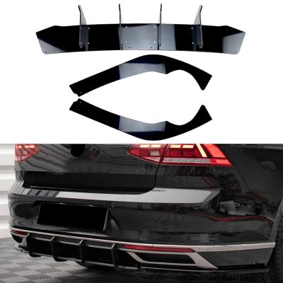 China Plastic Rear Bumper Diffuser Flag Spoiler Splitter Accessories For VW Volkswagen Passat B8.5 2020+ for sale