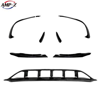 China ABS Body Kits For Mercedes Benz A Class W176 A180 A200 A45 2016-2018 AMG Facelift Front Bumper Flag Stickers Trim Accessories for sale