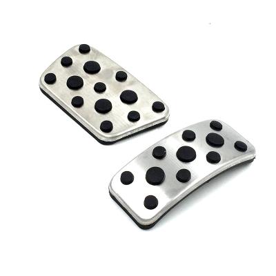 China Brief & Color Carmonsons Stainless Steel Gas Fuel Brake Pedal Single Hood Pad For Lexus ES 2011-2016 ES200 ES250 ES300 Car Styling for sale