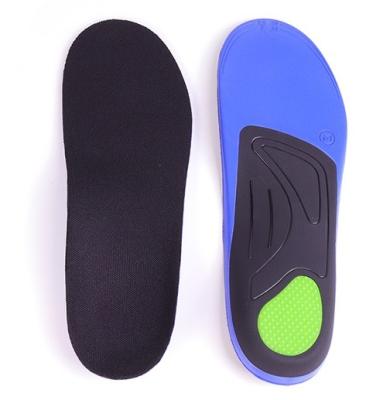 China Modern Design Soft Comfortable PU Gel Orthotic Anti-torsion Insole High Arch Support Leather Half Faux Leather for sale