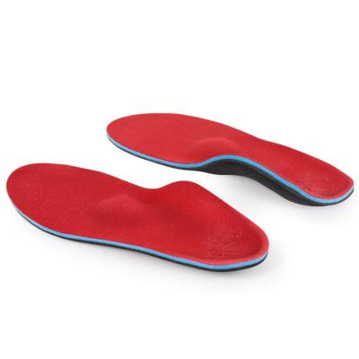 China Shock-absorbing Breathable Arch Support Soft Comfortable Red Blue Insole Support Insole Breathable Insole for sale