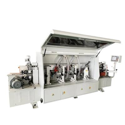 China Hotels Dark Edging Straight Line Woodworking Panel Oblique Beveled Furniture PVC Automatic 45 Degree Dark Edging Machine for sale