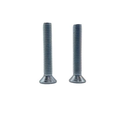 China Steel Galvanized Thread DIN976 Phillip Countersunk Head Bolt Plain Full Cross Flat Head Machine Screw for sale