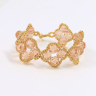 China Yili Trendy Unique Elegant Delicate Bracelet Fashion Jewelry Handwoven Bracelet for sale