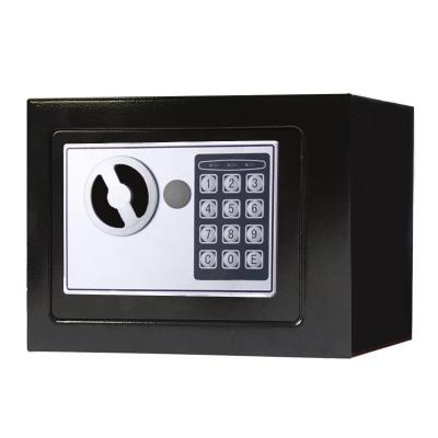 China Cold rolled steel Cheap steel 17E safes box electronic digital password cajas fuerte home wall mounted security safe deposit box for sale