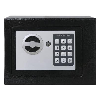 China Cold rolled steel Cheap 170*230*170mm mini security jewelry safe box for money small secret digital password portable metal safes box for sale