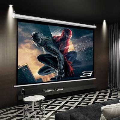 China 4K 100inch electric projector motorized electric automatic projection screen for sale