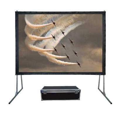 China Tripod Projector Screen Quick Fold Front Movie Screens Outdoor Rear Projection Screen for sale